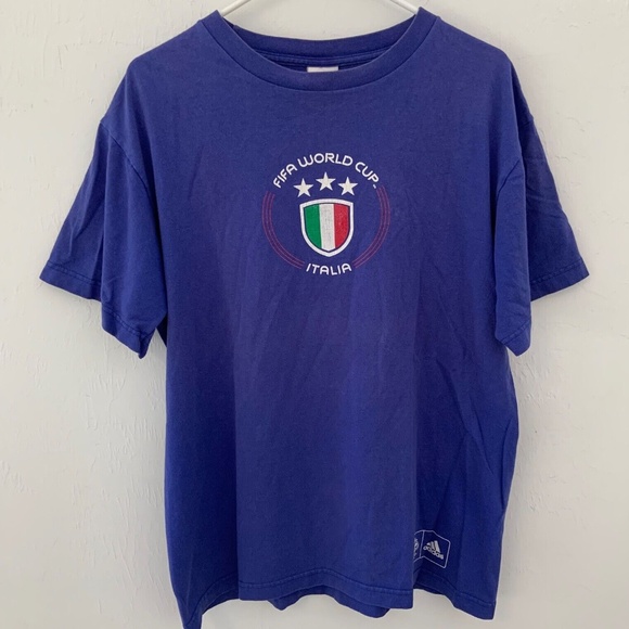 Adidas Men's Fifa World Cup Italia 2006 T-Shirt in Purple Size XL - Picture 1 of 14